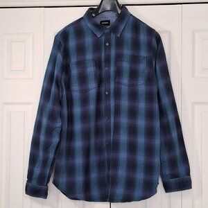 Hudson Jeans Cotton Plaid Long Sleeve Shirt